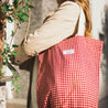 Red Check Tote